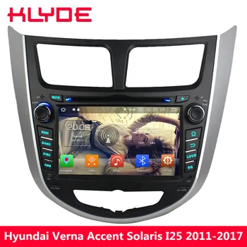 

KLYDE 4G Octa Core Android 8 7.1 4GB+32GB Car DVD Player Radio For Hyundai Verna Accent Solaris I25 2011 2012 2013 2014 2015-17