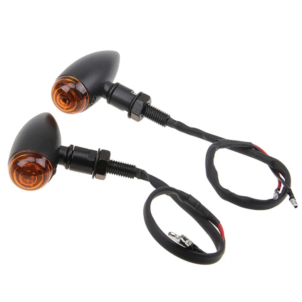 

2pcs Motorcycle Turn Signal Lights Bullet Shape 12V Super Bright LED Bulbs Light for Cafe for Harley Motorbike Hot