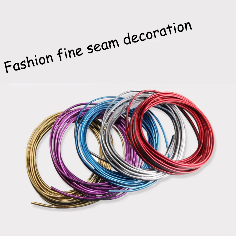 

New 5M Universal Car Decorative Strip DIY Interior Edge Interval Moulding Decorative Line PVC Doors Trim Waterproof Flexible Hot