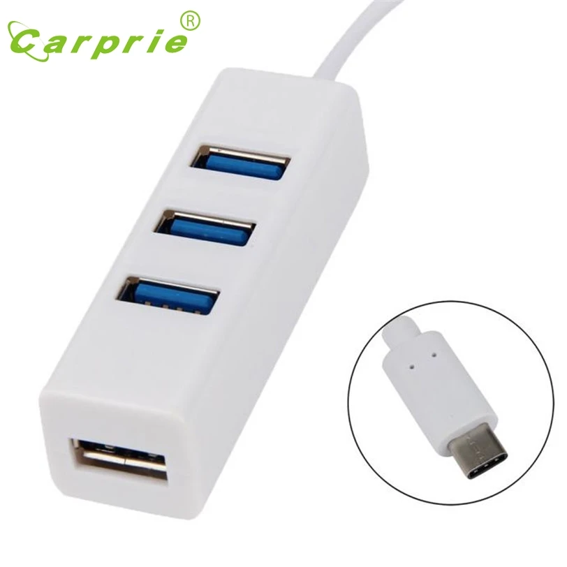 CARPRIE Тип с разъемами типа C и 4-Порты и разъёмы USB 3,0 док-станция USB 3,1 адаптер для ПК Apple Macbook 12 BK Jan17 MotherLander