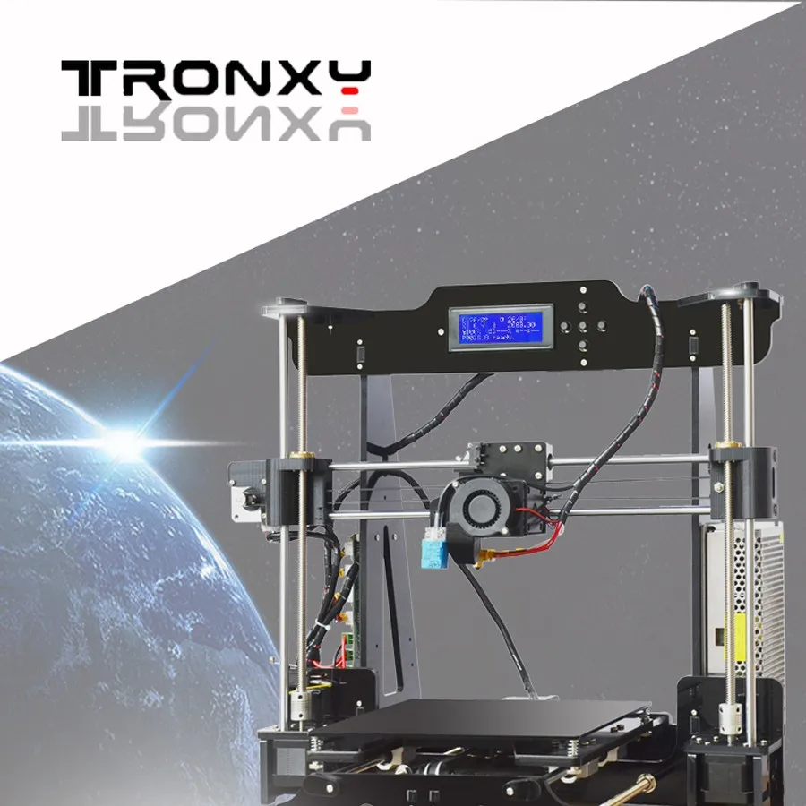 Tronxy Улучшенное Качество Высокая точность Reprap 3D принтер DIY kit P802M максимальный размер печати 220*220*240 мм