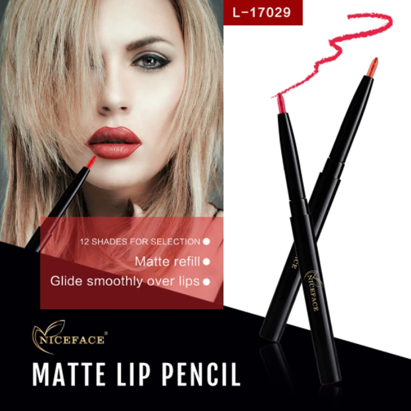 Buy NICEFACE 12 colors lip liner waterproof long