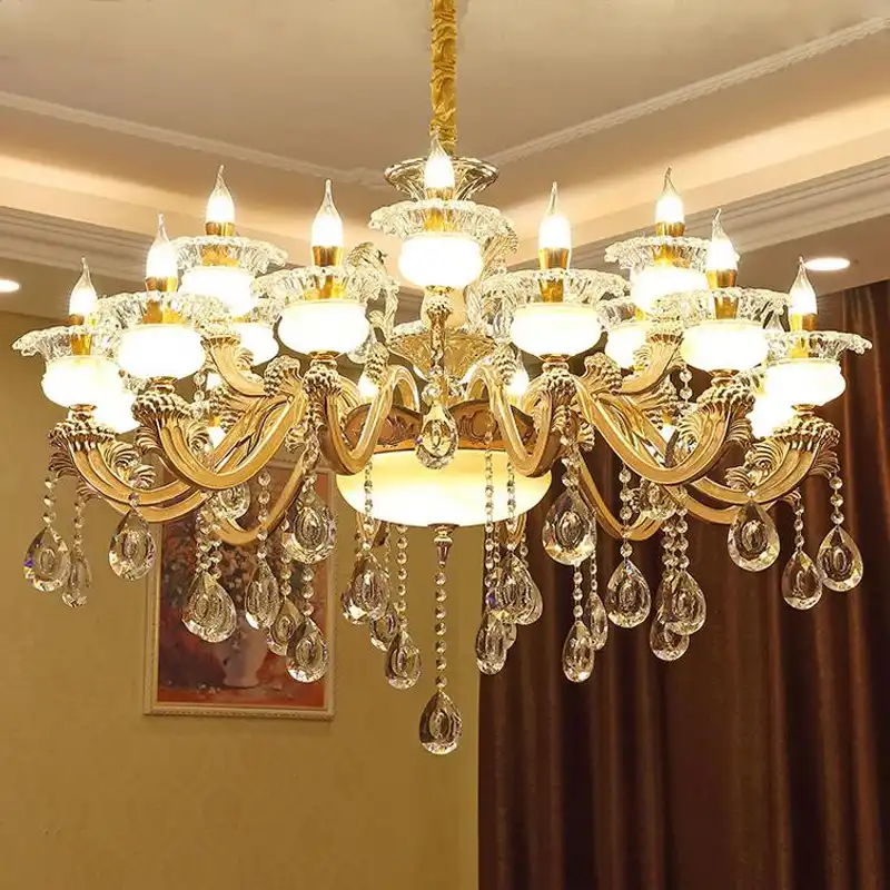 Modern Led Crystal Chandelier Bedroom Lamp Large Chandeliers Ceiling Living Room Lights Dining