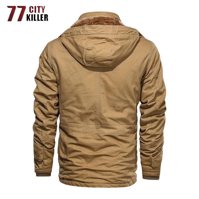 77City Killer New Winter Jacket Men Outwear Thick Warm Hooded Bomber Jackets Mens Military Coats Male Clothing Euro Size S-3XL