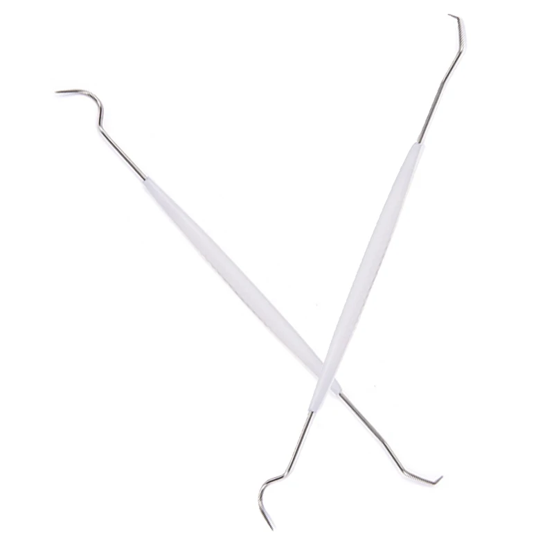 Beste 100 stuks Wegwerp Dental Explorers Gesteriliseerd eenmalige Tijdelijke Dubbele Uiteinden Probe Haak Pick Rvs Dental Instrument