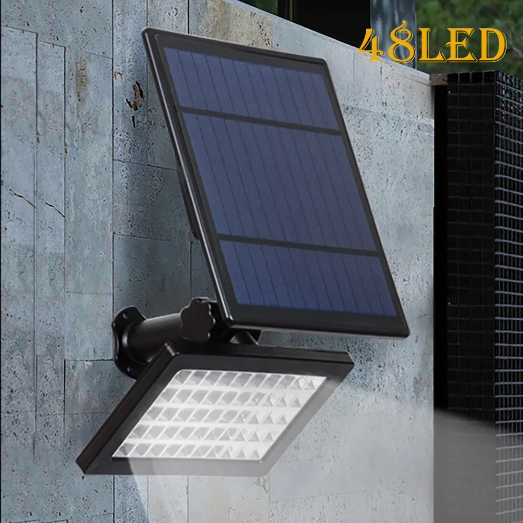 Солнечный Мощность 48-Светодиодный точечный светильник ландшафтный светильник уличный Лампа для сада солнечный садовый светильник солнечный светильник на открытом воздухе высокий уровень безопасности