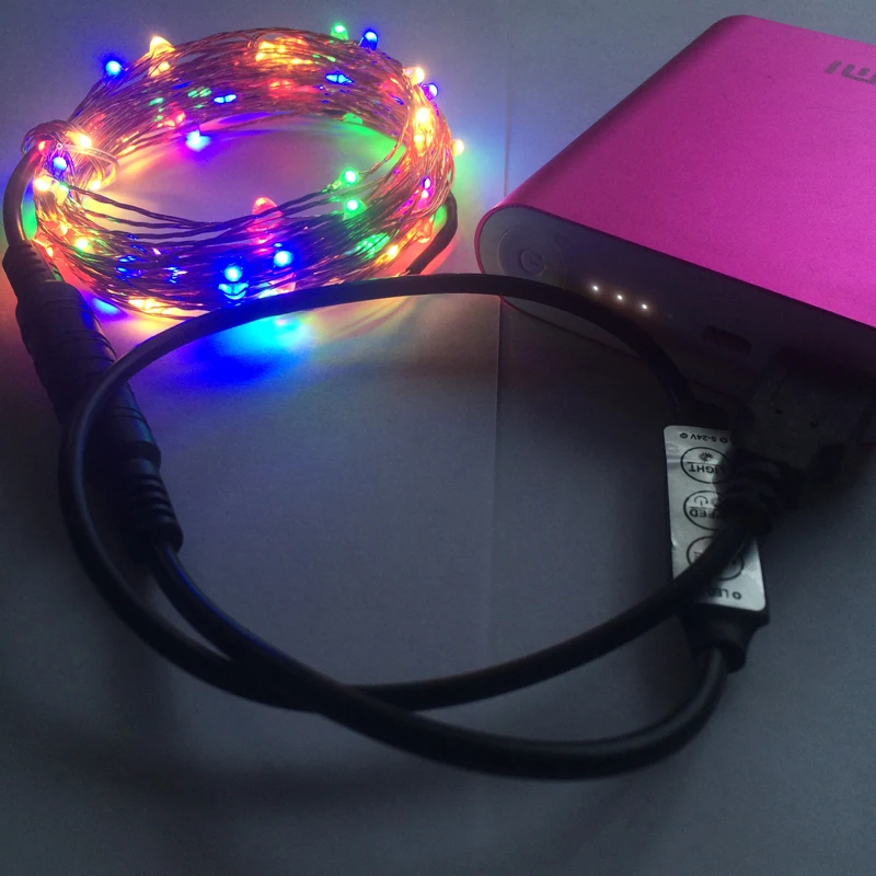 Гирлянда с диммером и USB 33 фута 10 м 100 светодиодов 5 В|light copper wire|10m 100ledwhite fairy lights |