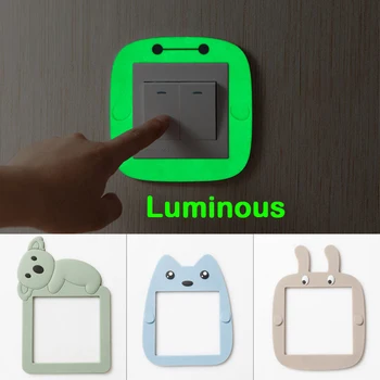 

Wall Switch Stickers Luminous Sticker Home Decoration Cartoon Cute for Living room Bedroom Animal Stickers Kids Baby Nursery
