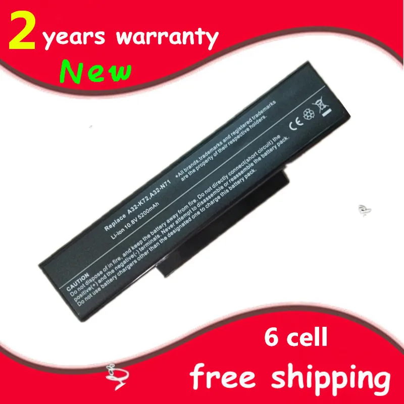 Tanie Nowy Laptop bateria do ASUS K72P K72Q K72R K72S K72Y K73 K73E K73J K73JK K73S K73SV N71 N71J N71JA N71JQ N71JV N71V n71VG N71VN
