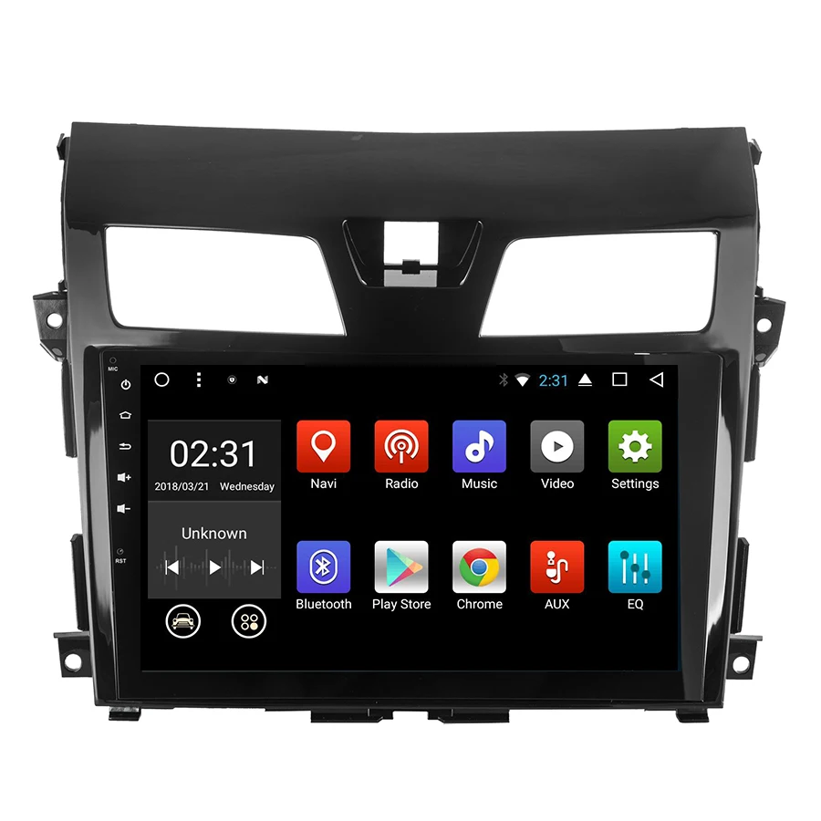 Clearance Asvegen  Android 7.1 Quad Core Car Radio GPS Navigation Stereo Headunit WIFI 4G Media DVD Player For  Nissan Teana 2013 1