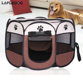 

2018 Fashion Dog bed Kennel puppy Lovely Cats House Dog Playpen Folding Portable Pet Fence Oxford Carrying Bag Pet Supply ZL122
