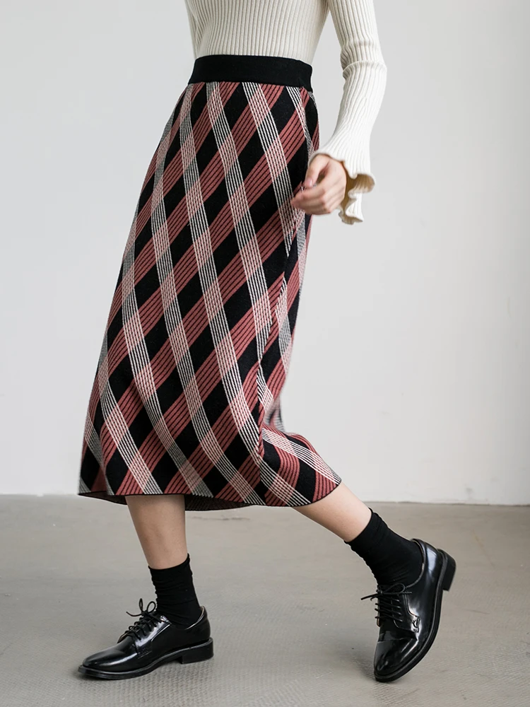 Buy 2018 Long Knitting Wrap Skirts Women Autumn Winter