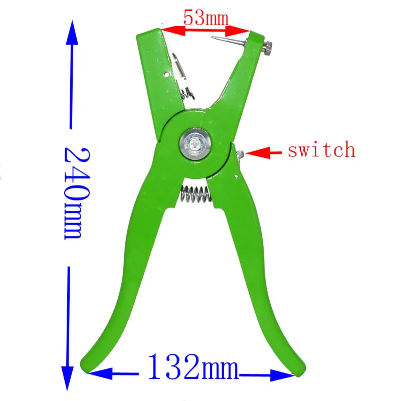 Ферма животные ухо щипцы для установки меток Овцы свинья рогатый скот лошадь Ушная бирка для козы зажим инструмент для животных плоскогубцы животные опознавательные ярлыки 1 шт