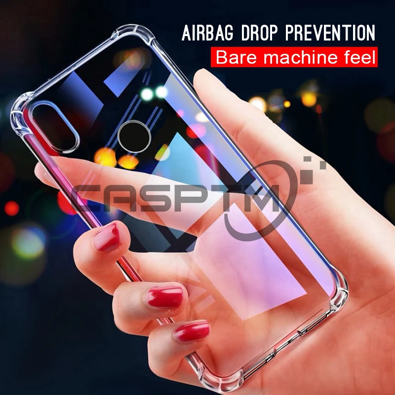 

CASPTM Transparent Anti-knock Phone Case For Xiaomi Mi A2 Lite 8 SE A1 Pocophone F1 Cover For Xiaomi Redmi Note 6 Pro 5 Plus 6A