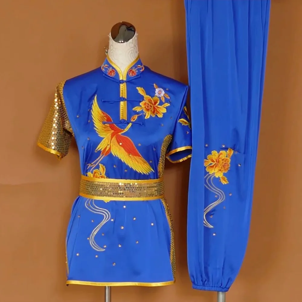 Wushu taichi одежда тайцзи changquan Униформа боевые искусства соревнования вышитые