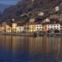 Town at the waterfront  Domaso  Lake Como  Como  Lombardy  Italy Poster Print (20 x 5)