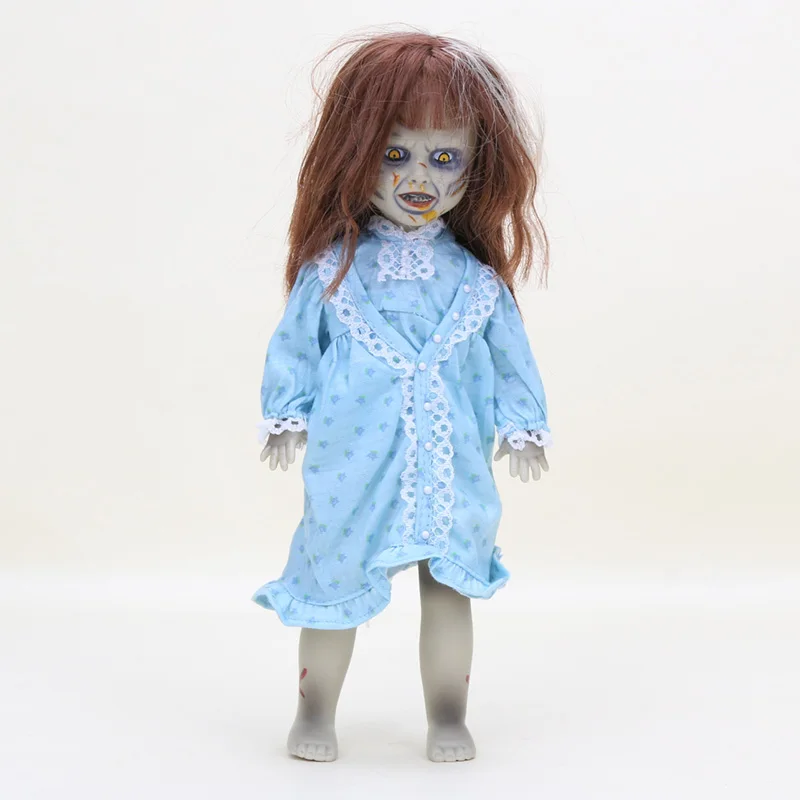 

25cm Terror Film The Exorcist Living Dead Dolls Scary Bride of Chucky Classic PVC Action Figure Toys Kids Halloween Gift