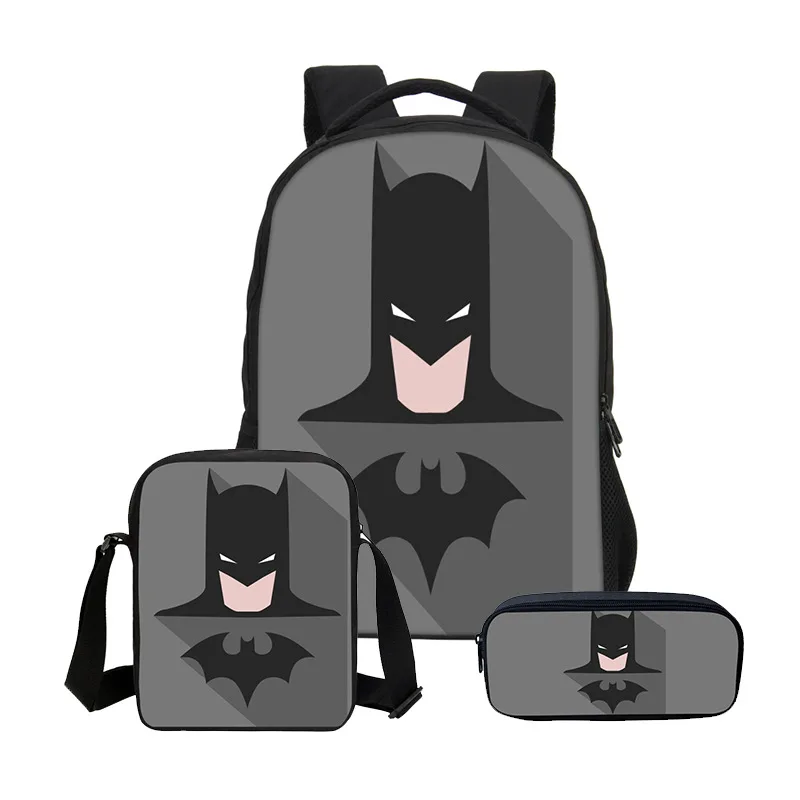 3 шт. нашивка с Бэтменом человек герой мальчики девочки школьная сумка рюкзак пенал Дети студентов Mochila обратно в школьный подарок - Цвет: Style 10
