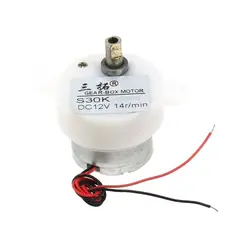 Santuo 14 rpm 12 V DC электромотор 2 провода типа быстрая коробка передач