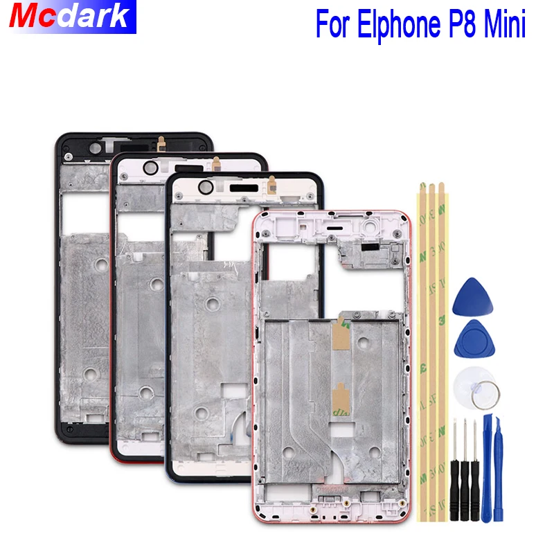 

Mcdark For Elphone P8 Mini High quality Mid Middle LCD Front Frame Bezel Housing Cover Repair Part For Elphone P8 Mini +Tools