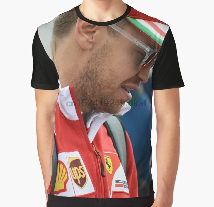 

All Over Print T Shirt Men Funny tshirt Sebastian Vettel 2016 Graphic Women T-Shirt