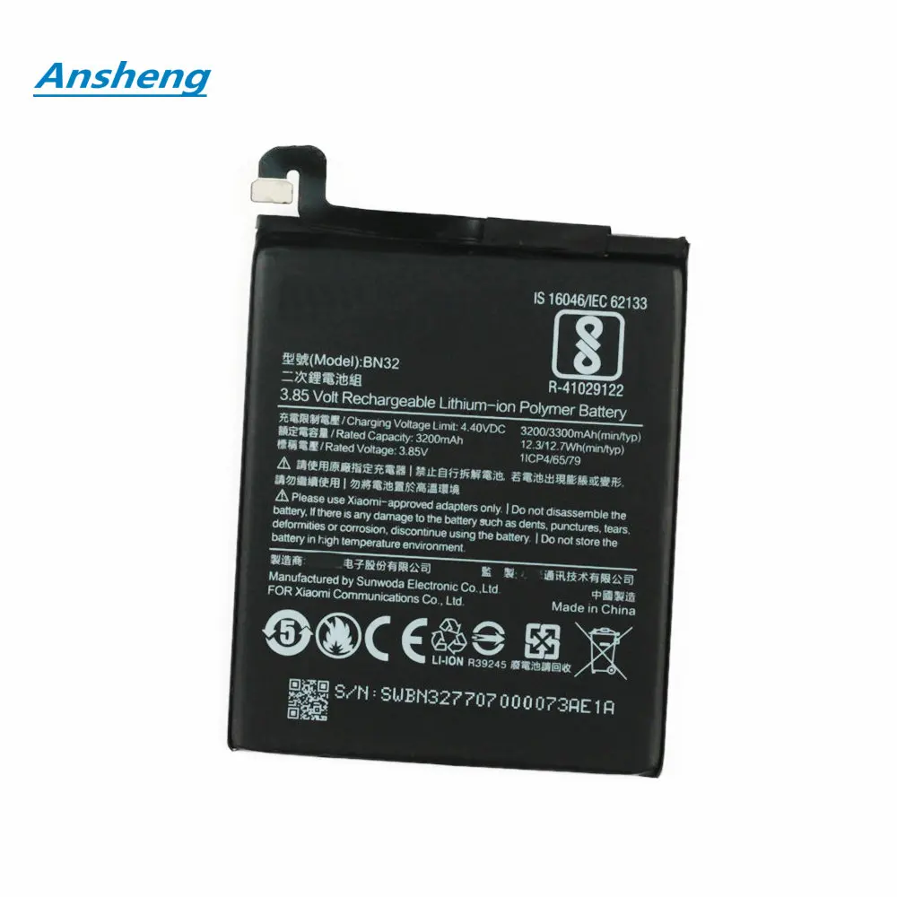 

Original 3.8V 3200mAh BN32 Battery For Xiaomi MI 8 Mi8 Smartphone