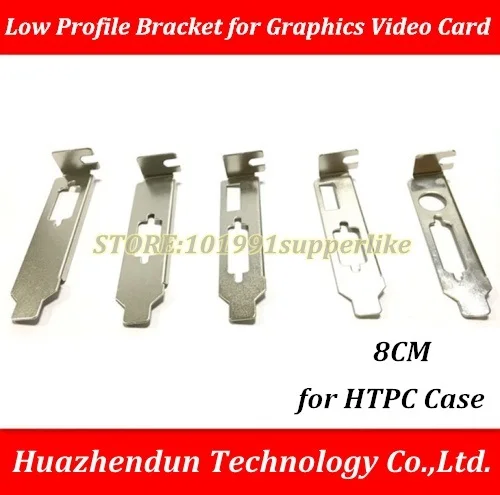 

DEBROGLIE--100PCS-- 8CM Low Profile Bracket HDMI+DVI/VGA/DVI+TVO interface For Graphics Video Card hdmi+dvi for HTPC Case