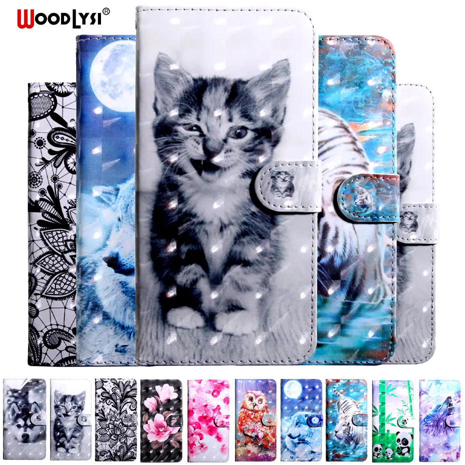 

Luxury PU Leather Flip Wallet Case For Asus Zenfone Max M2 ZB633KL Phone cover for Asus Zenfone Max Pro M2 ZB631KL Painted Case