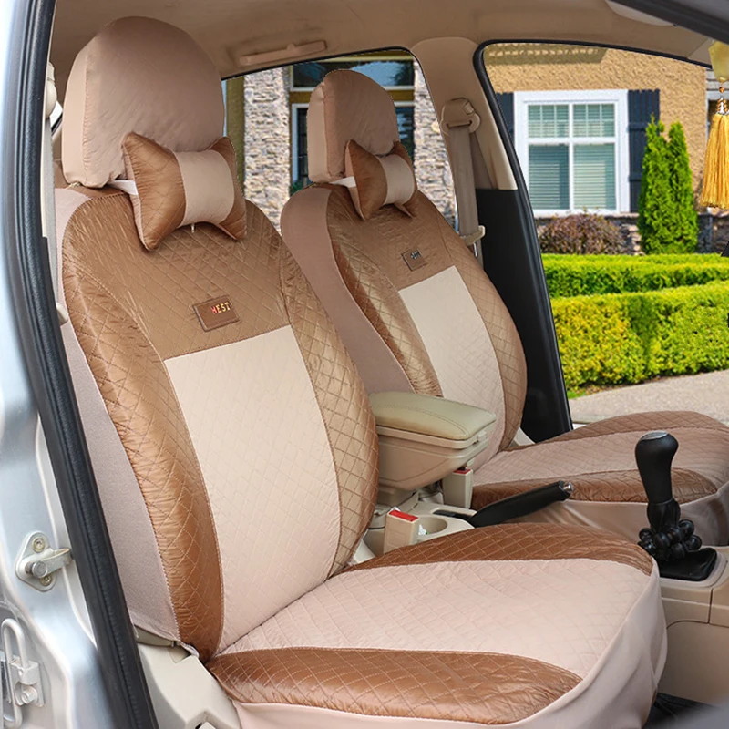 

(Front + Rear) Universal car seat covers For Mini COUNTRYMAN COUPE PACEMAN CLUBMAN CABRIO ROADSTER auto accessories
