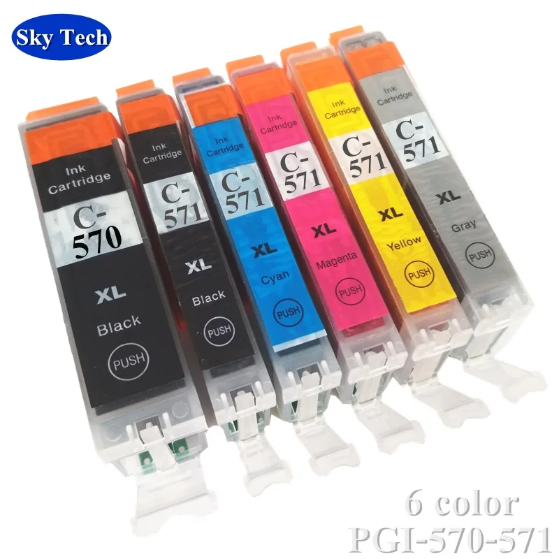 

Compatible Ink Cartridges For Canon PGI570XL CLI571XL , PGI-570 CLI-571 For Canon TS9050 TS8050 TS6050 TS5050 MG5750 MG7750 etc