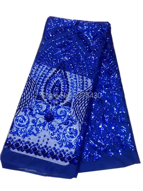 

(5YARDS) New Arrival Fasion Freeshipping African Cord french Lace Sequins Embroidery guipure lace Fabrics for wedding