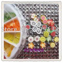 3 фруктовый микс 200 шт/колесо 5 мм 12 форм прекрасные фрукты полимерные глиняные ломтики микс