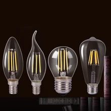 

LED Edison bulb Filament Bulb E27 E14 220V 2W 4W For Pendant Decor Retro Led Lights Bulb Filament Light vintage Lamp Warm White