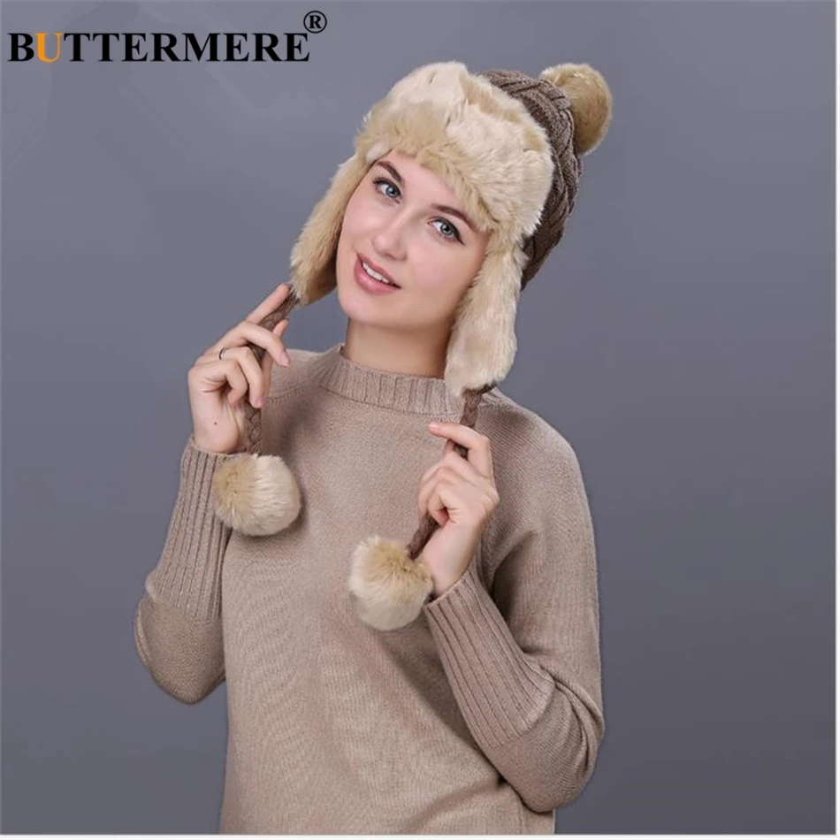Russian Bomber Hats Women Men Winter Windproof Ski Hat With Ear Flaps And Mask Warm Hats Trooper