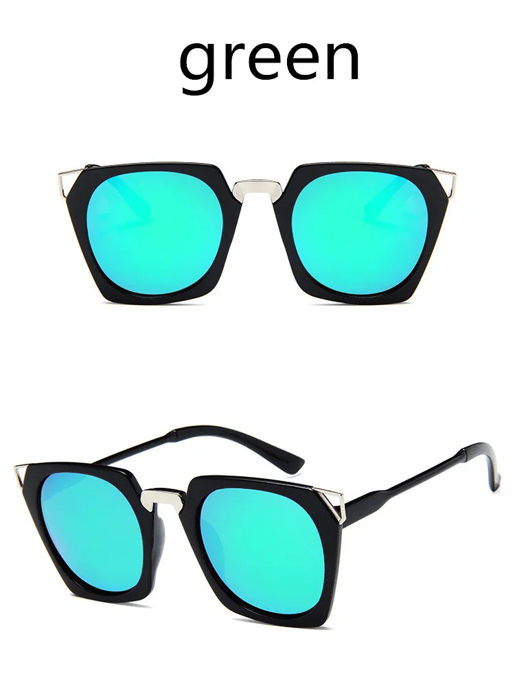 ASUOP2018 new retro cat eye ladies sunglasses luxury brand square men black fashion glasses UV400 large box personality colorful goggles (1)