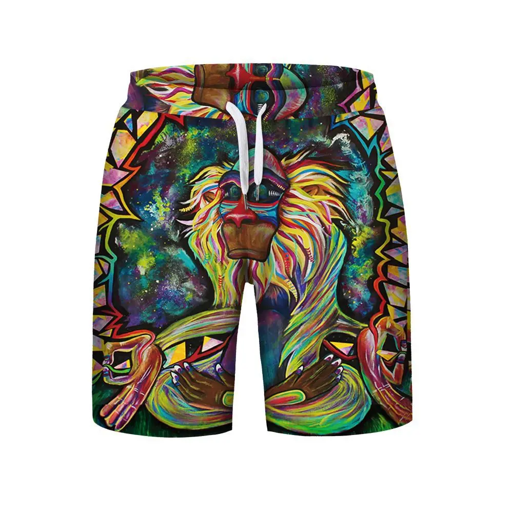 Tracksuits Men Sleeveless Hoodies Men Set Hip Hop Harajuku Sweatshirts 3D Print Loose Thin Unisex Hooded Tops Pullovers shorts