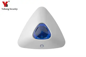 

YobangSecurity Triangle Wireless Indoor Strobe Siren 433MHz Alarm Siren 12V Flash Siren for WIFI GSM Alarm Systems G90B