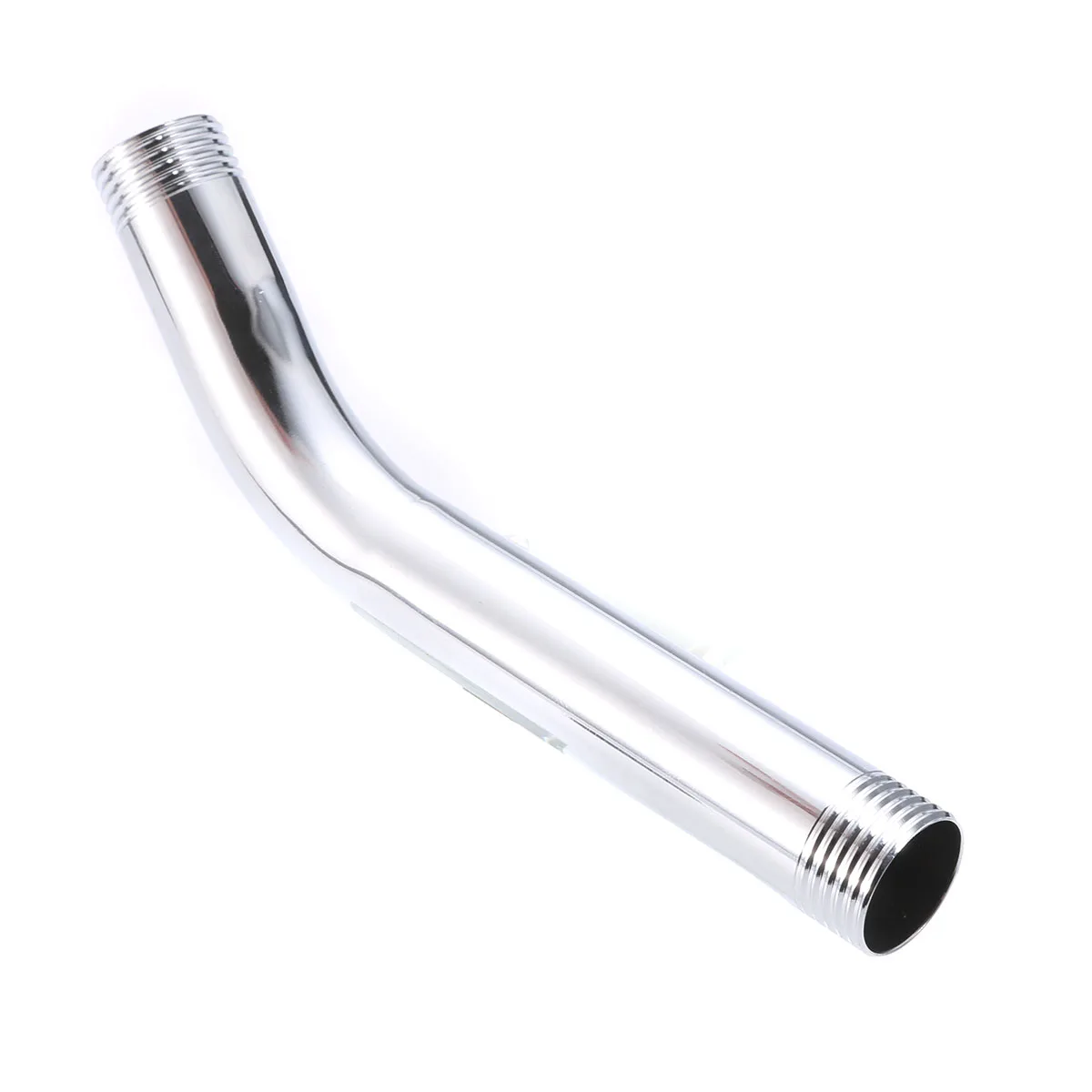 G1/2" Threaded Shower Head Extra Pipe Stainless Steel Shower Arm Head Extension Angled Extra Pipe Tube
