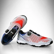 Мужские кроссовки Pgm с автоматической ручкой, дышащие Нескользящие кроссовки, легкие мужские кроссовки для гольфа AA51039