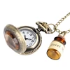 Small Pocket Watch Alice in Wonderland Drink Me Necklace Pendant with Bottle Birthday Gifts for Women Girl Watches Drop Shipping ► Photo 3/6