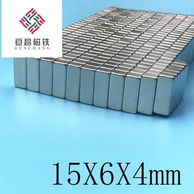 15x6x4 мм мощный магнит 15mmx6mmx4 Блок редкоземельных Неодимовый магнит 15*6*4 10 шт./лот Neo неодимовые магниты Craft Модель лист