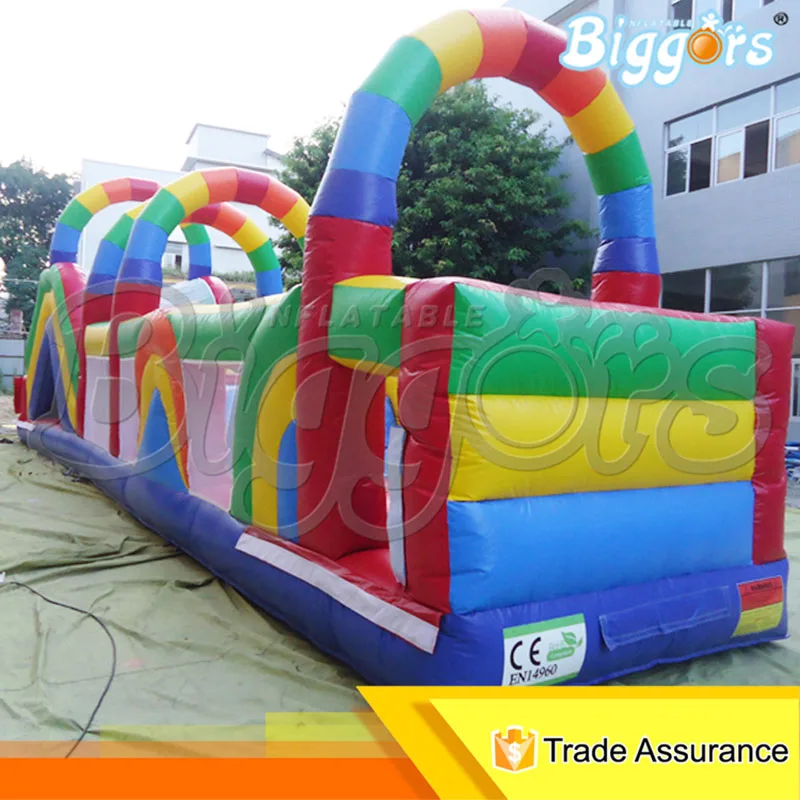 

PVC Inflatable Obstacle Course With Climbing Wall Inflatable Sport Games