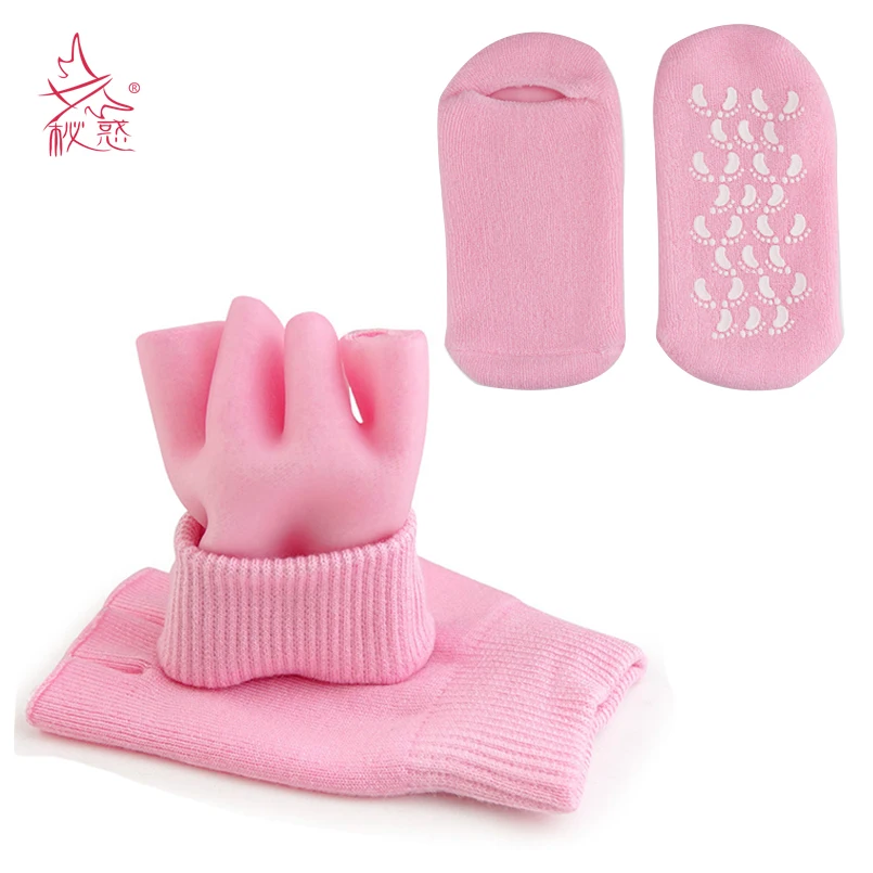 High Quality SPA Gel Glove+Sock Moisturizing Whitening Exfoliating