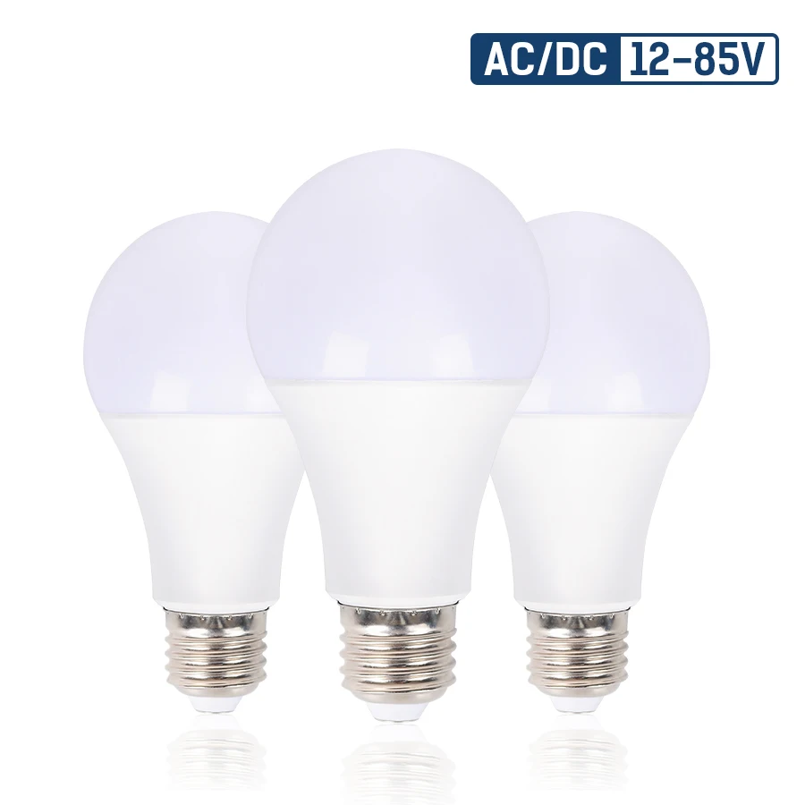 

E27 LED Bulb Lamp AC/DC12-85V 5W/9W/15W/20W Energy Saving Lampada Brightness Led Light Bulbs for Outdoor Lighting Bedroom Light