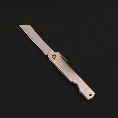 Higonokami предохранитель Япония складной нож Швеция сталь Ручка из титанового сплава - Цвет: as photo