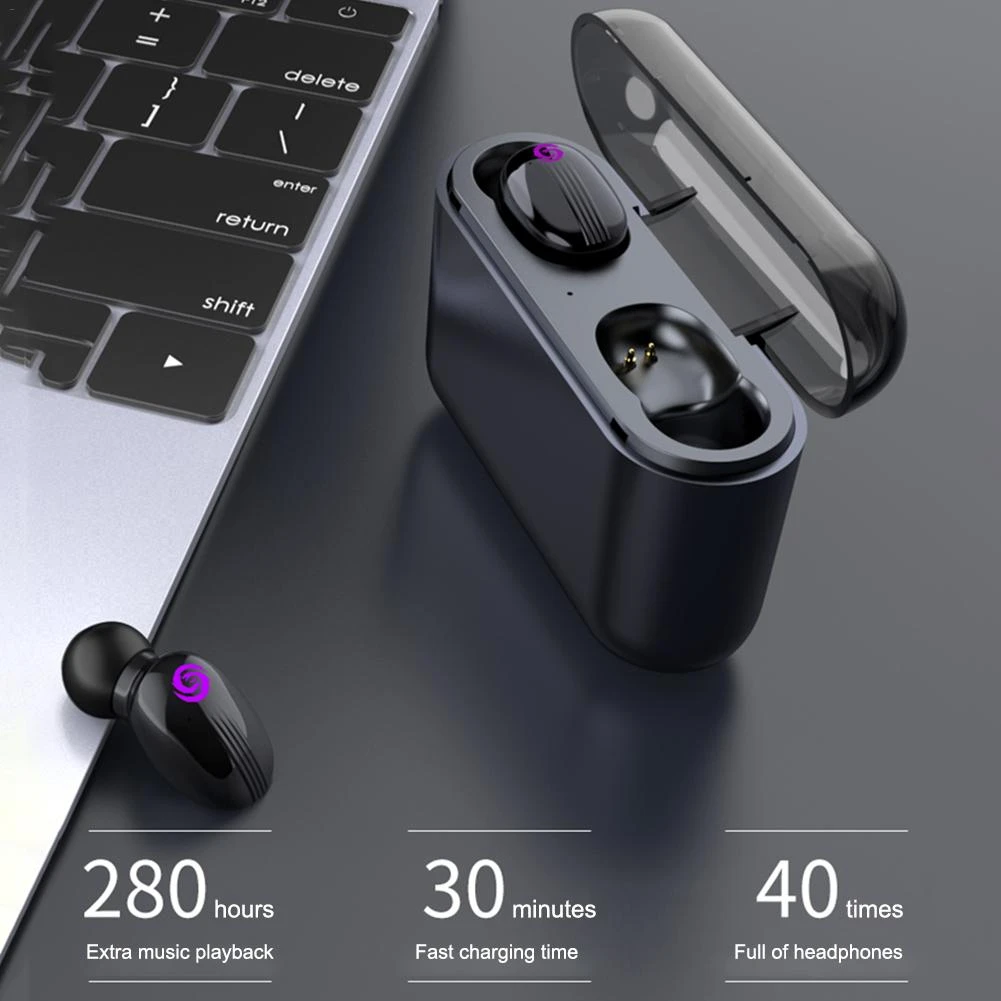 touch mini invisible binaural earphone