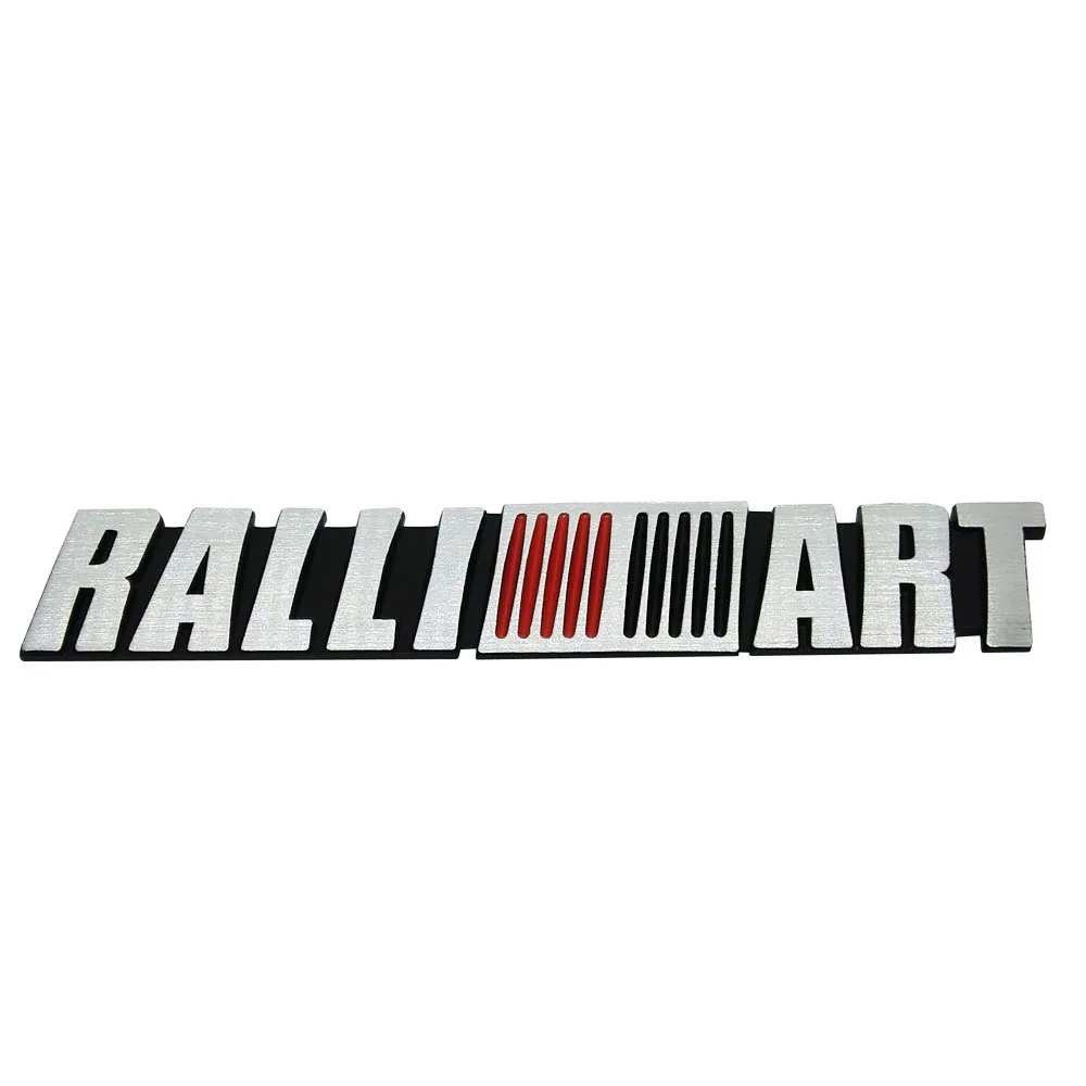 

Sliver Fashion Stickers Aluminum Alloy for Ralliart for Mitsubishi Outlander Lancer 10 9 Eclipse EVO Galant Pajero Mirage Colt