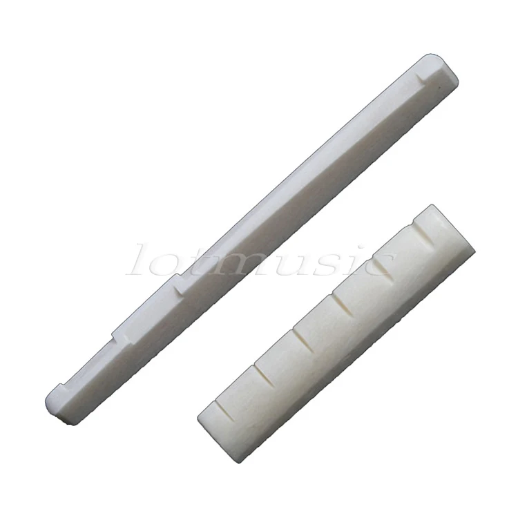 Седельный мост с костяной гайкой для акустических частей народной гитары|saddle