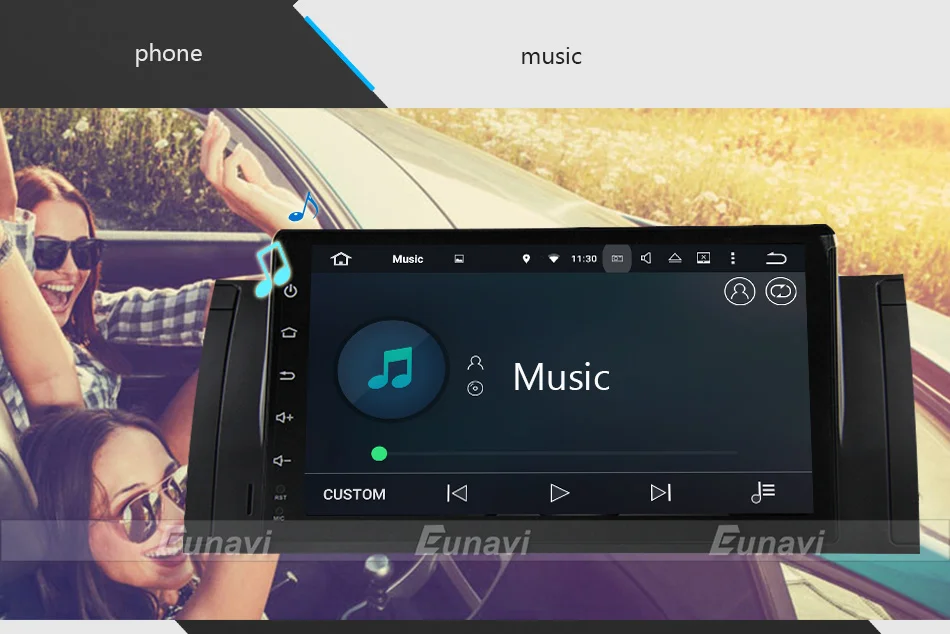 Perfect Eunavi Quad Core 9 inch Android 9.0 PC 1 Din Car Radio GPS Radio Stereo For BMW E53 E39 X5 Support TV 3G WiFi OBD DVR Bluetooth 15