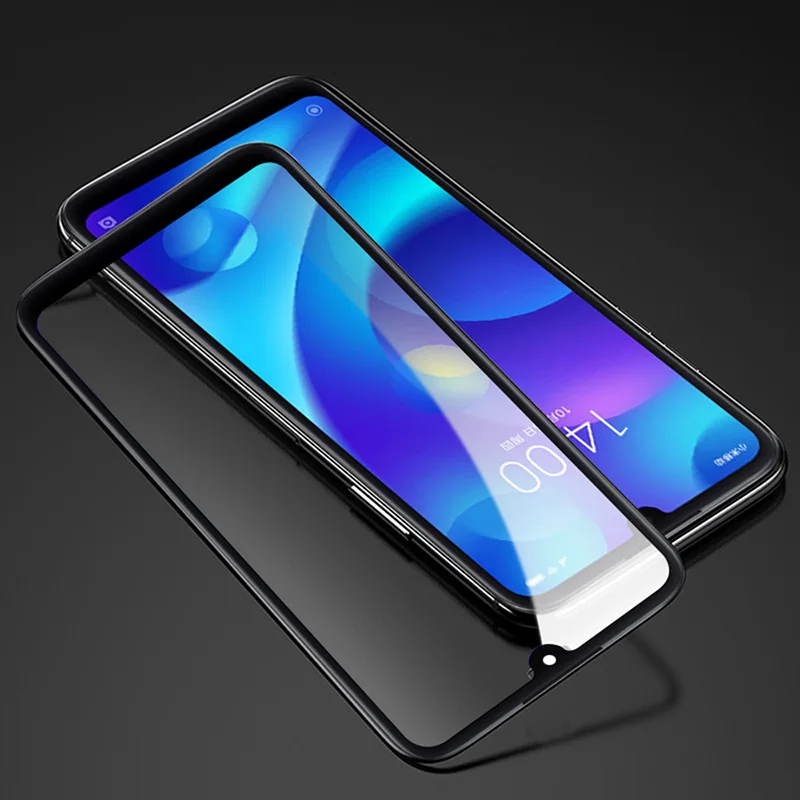 Стекло для samsung Galaxy A50 закаленное стекло полное покрытие Стекло 9H Премиум протектор экрана для samsung Galaxy A50 стекло - Цвет: Черный